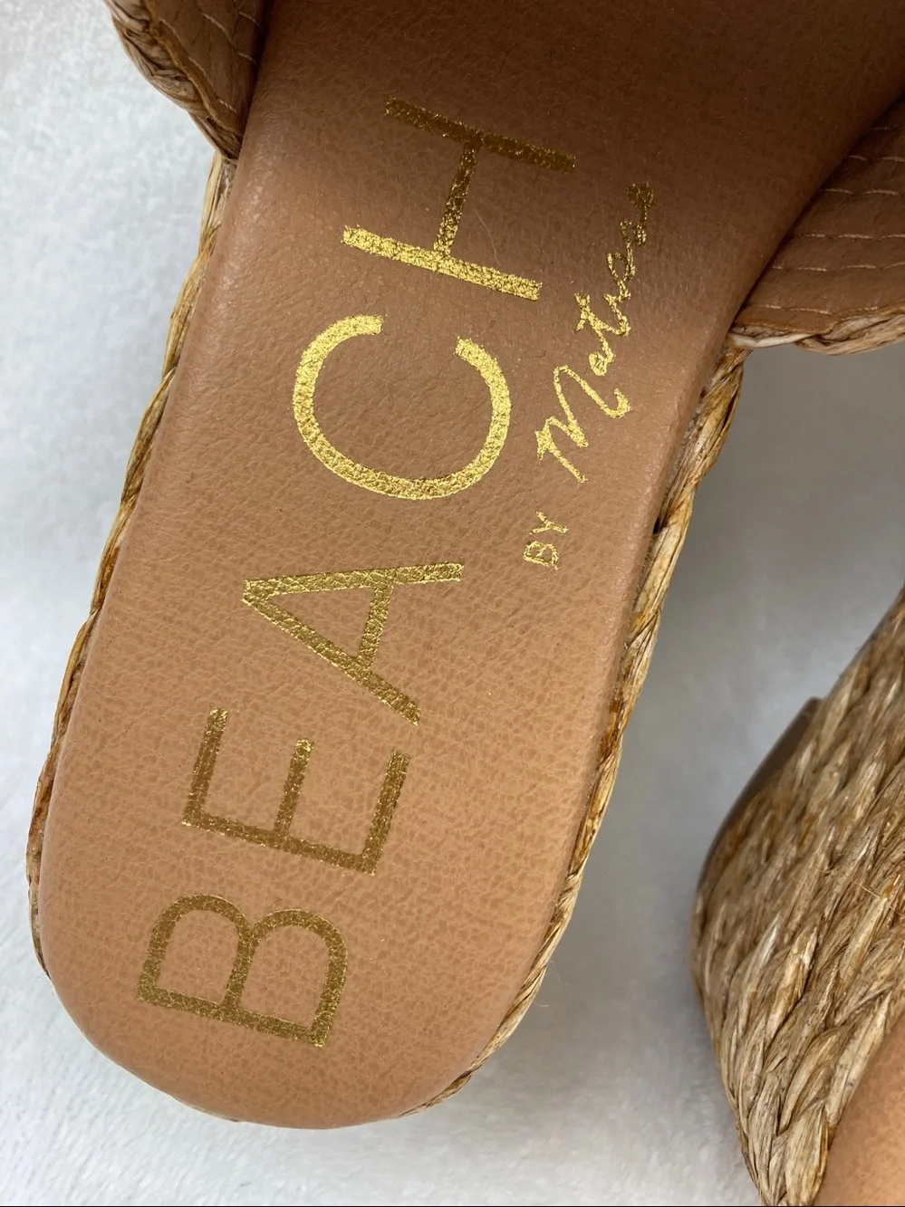 Matisse Del Mar Beach Raffia Platform Wedges sz 8